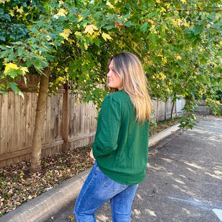 Forest Green Woven Top