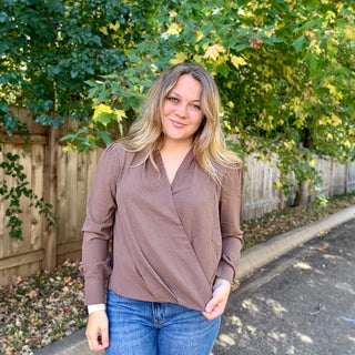 Mocha Woven Top