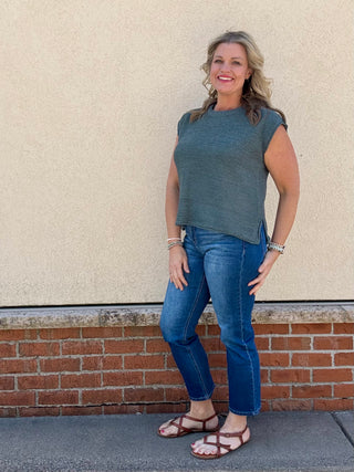 Ash Jade Oversized Sweater Vest