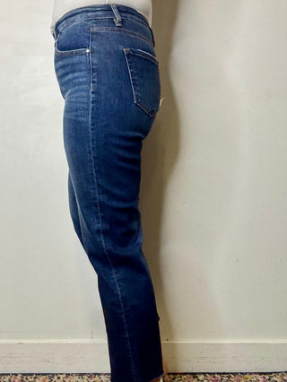 Risen High Rise Slim Barrel Jeans