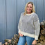Navy Two Tone Crew Neck Sweater