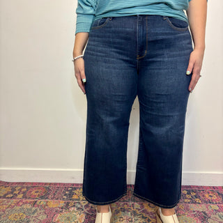 Judy Blue High Rise Ankle Wide Jeans