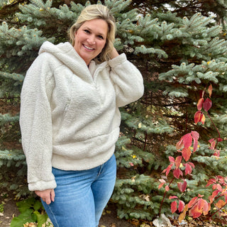 Sherpa Quarter Zip Hoodie