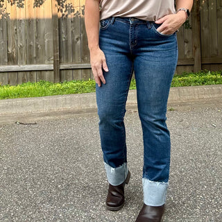 Lovervet Mid Rise Slim Straight with Cuff