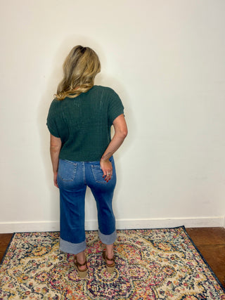 Ash Jade Textured Sweater Vest