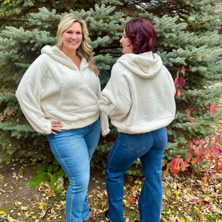 Sherpa Quarter Zip Hoodie