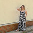 Wide Leg Jumpsuit with Rope Tie Waist