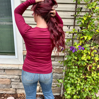 Cabernet Basic Round Neck Long Sleeve