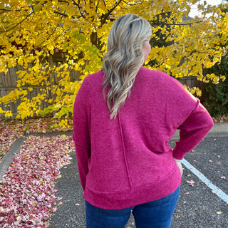 Cabernet Hacci Oversized Sweater