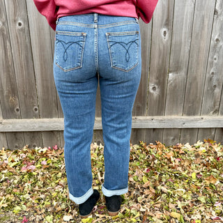 Judy Blue Mid Rise Boyfriend Jeans