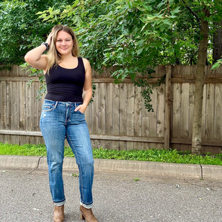 Lovervet Mid Rise Straight Leg Jean