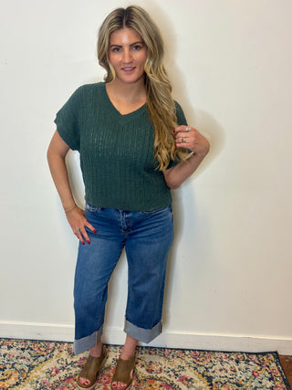 Ash Jade Textured Sweater Vest