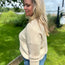 Oatmeal Soft Touch Waffle Knit Sweater