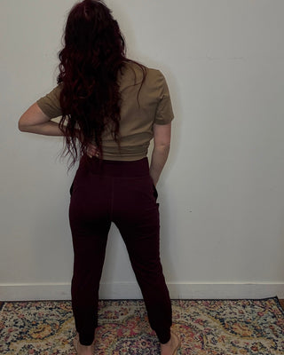 Maroon Butter Soft Joggers