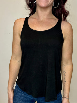 Black Relaxed Fit Tank