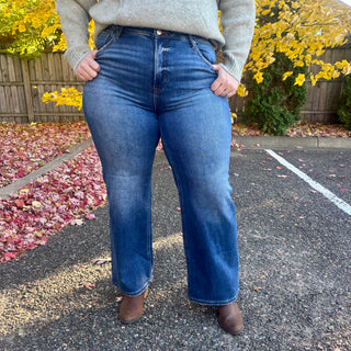 Risen High Rise Straight Leg Jean