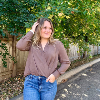 Mocha Woven Top