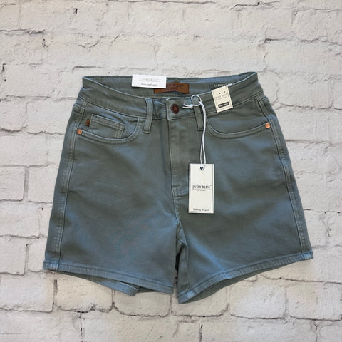 Judy Blue High Waisted Stone Blue Shorts