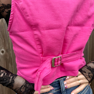 Judy Blue Pink Denim Vest