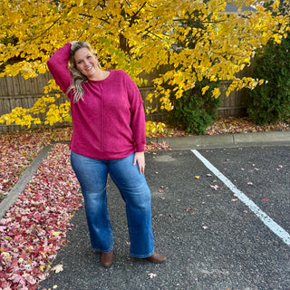 Cabernet Hacci Oversized Sweater