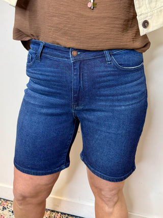 Judy Blue High Rise V-Front Shorts