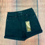 Risen High Rise Black Cuffed Shorts