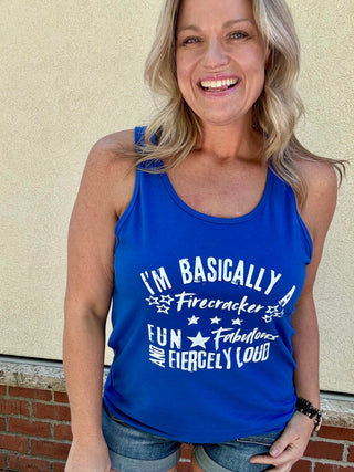 Royal Blue Firecracker Tank