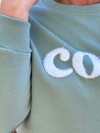 Ash Blue "Cozy" Fleece Sweatshirt