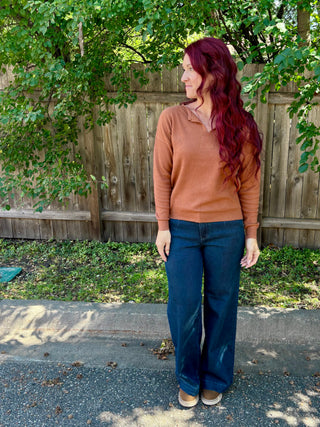 Judy Blue High Waisted LUX Retro Wide Dark Nightfall Blue Jean