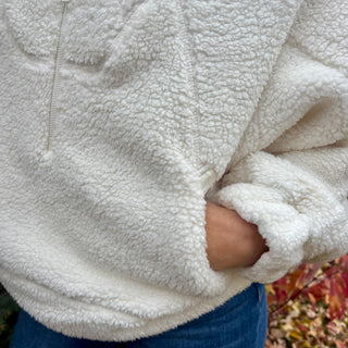 Sherpa Quarter Zip Hoodie