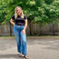 Risen High Rise Crop Wide Jean