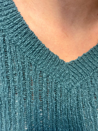 Ash Jade Textured Sweater Vest