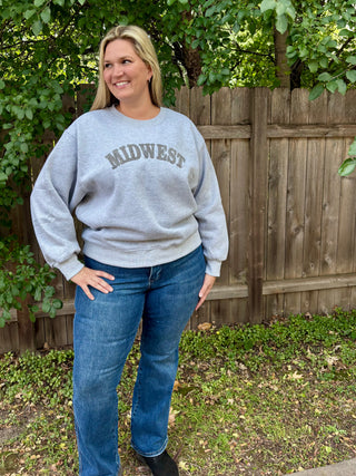 Crewneck Heather Grey Midwest Sweatshirt