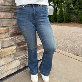 Judy Blue High Rise Tummy Control Double Button Flares