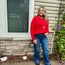 Red Soft Touch Waffle Knit Sweater