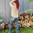 Sand Beige Long Sleeve Round Neck Waffle Knit Sweater