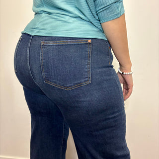Judy Blue High Rise Ankle Wide Jeans
