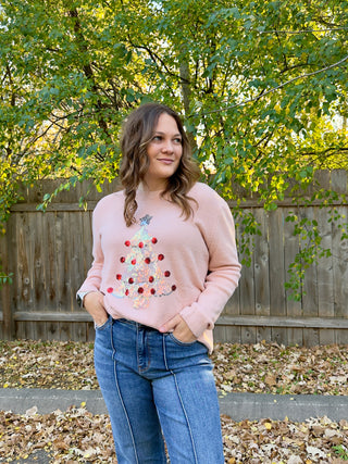 Sequin Christmas Tree Sweater