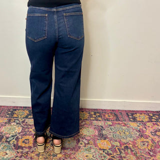 Judy Blue High Rise Ankle Wide Jeans