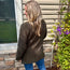 Waffle Knit Open Cardigan Sweater