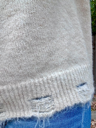 Long Sleeve Heart Patch Knit Sweater