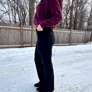 High Rise Black Bootcut Jeans