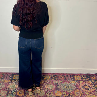 Judy Blue High Rise Ankle Wide Jeans