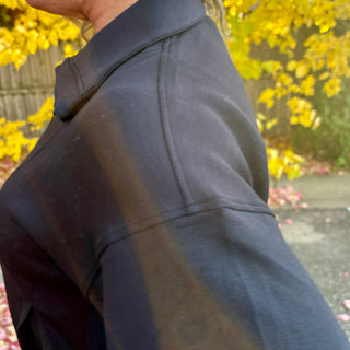 Black Quarter Zip Mock Neck Pull Over