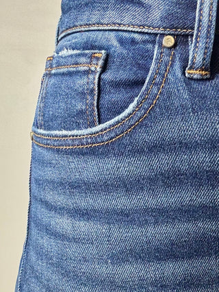 Risen High Rise Slim Barrel Jeans