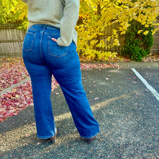 Risen High Rise Straight Leg Jean