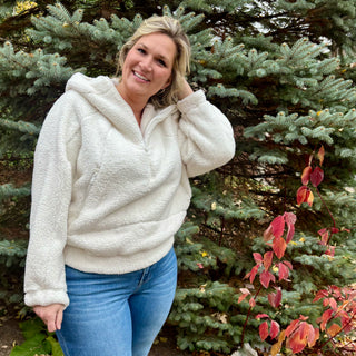 Sherpa Quarter Zip Hoodie