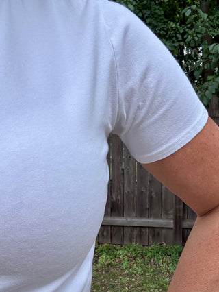 White Soft Curve Pima Cotton Tee
