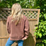 Brown Oversized Sweater with Side Slit