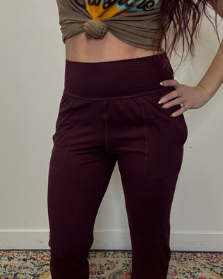 Maroon Butter Soft Joggers